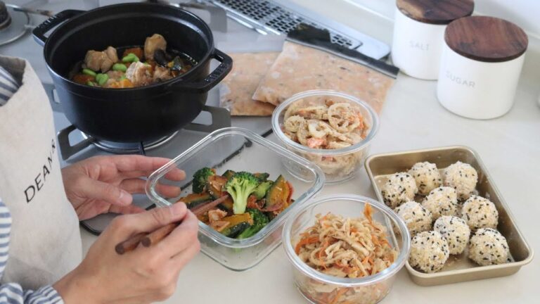 【ゆるっと作り置き】1時間以内に出来る！美味しい作り置きおかず5品