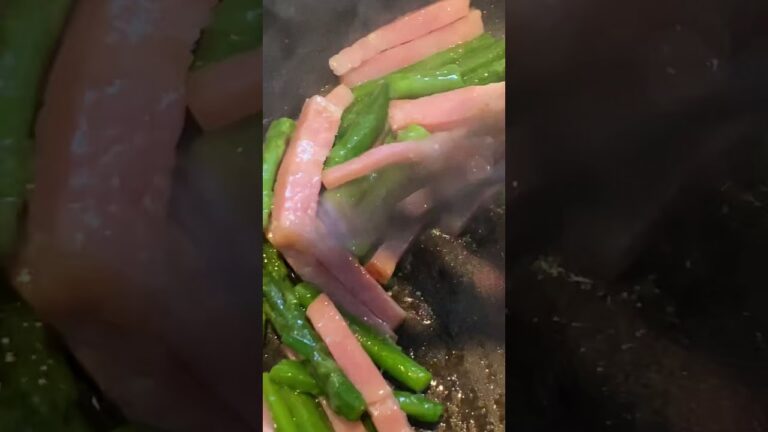 アスパラベーコン炒め弁当。大丈夫です。ごはんいけます　#Shorts