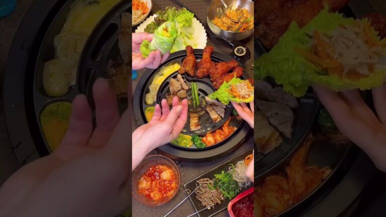 週末はおうち韓国料理で楽しみました。「グリルマイスター」で簡単に韓国気分が味わえるよ♪#おうちごはん #韓国料理 #便利グッズ