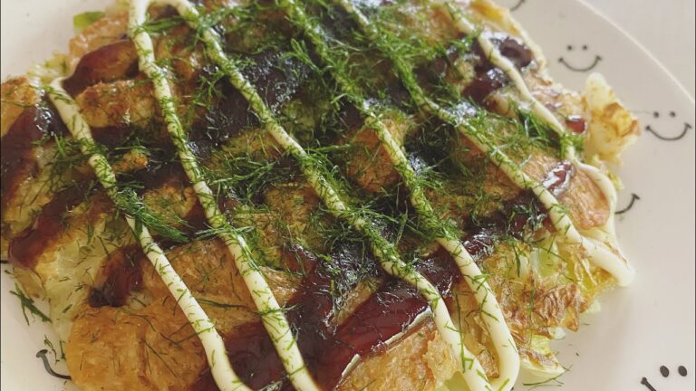 簡単！オートミールのお好み焼き
