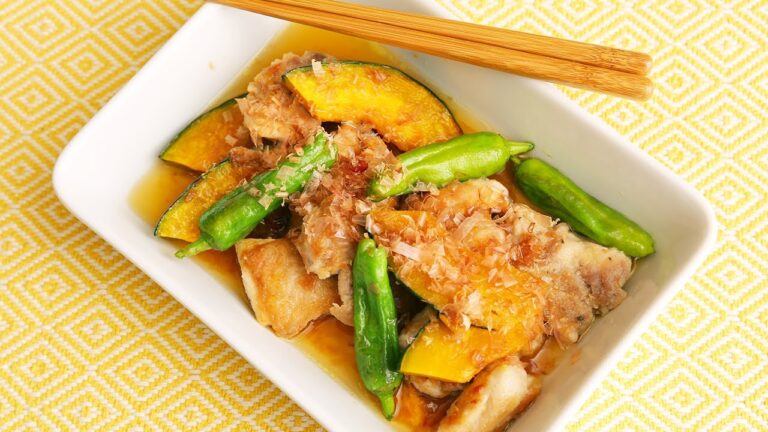 鶏肉とかぼちゃの焼き浸し