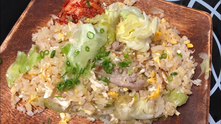 [料理/food]  見て真似るだけ  ニンニクレタス炒飯 The best cooking show.