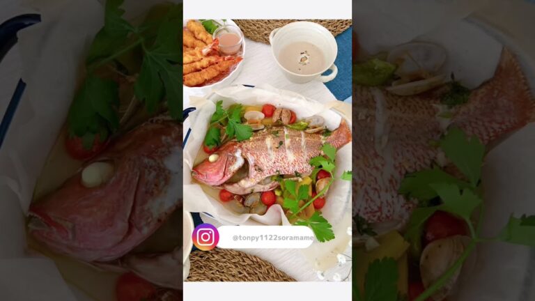 【レシピあり】オーブンで手軽に♪アクアパッツァ🇮🇹 / Aqua Pazza🐟 #shorts