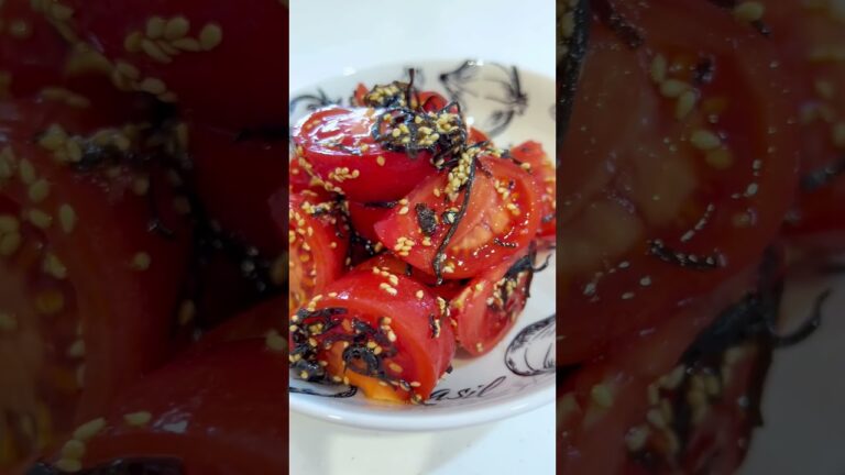 トマトの塩昆布和えとカプレーゼ トマト克服