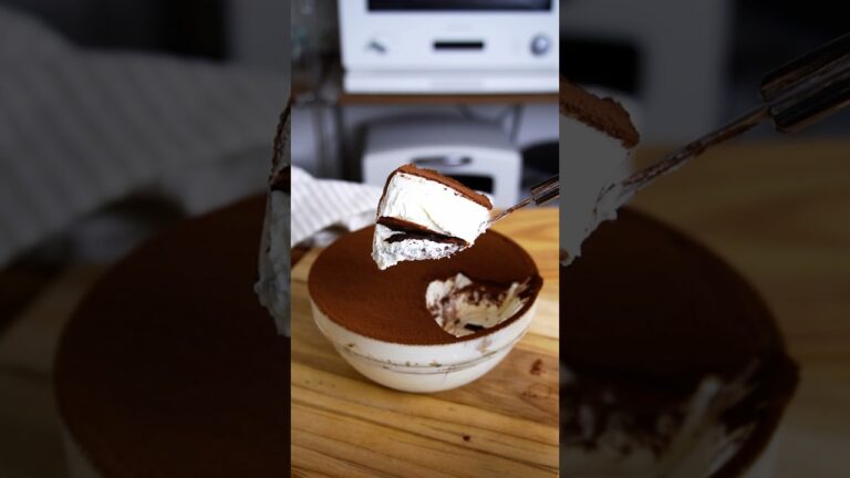 材料3つ！ボウルそのままティラミス作り方！#food