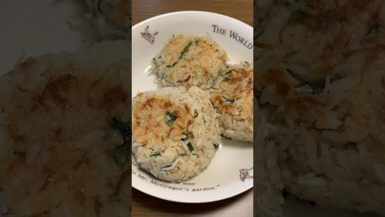 しらす焼きおにぎりを作ってみました #cooking #food