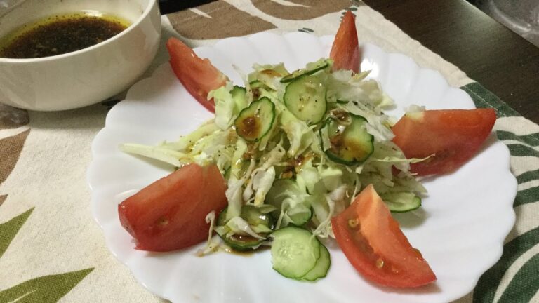 イタリアンドレッシングサラダの作り方教えます❤️手作りドレッシングは便利で安心です😋