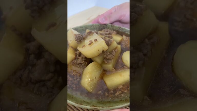 【簡単パパ飯】しみとろ。ひき肉と大根の煮込み#shorts