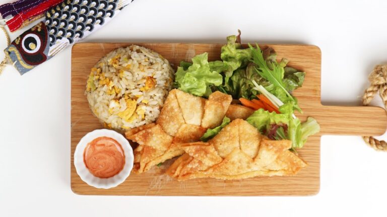 こどもの日プレートかぶと春巻き