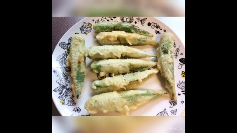 絶妙な軽さが魅力。オクラの天ぷら