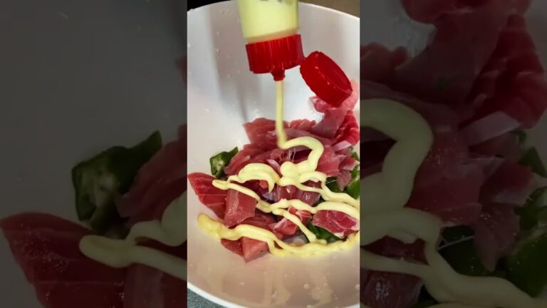 ピリッと爽やか！鮪のわさびマヨ#shorts