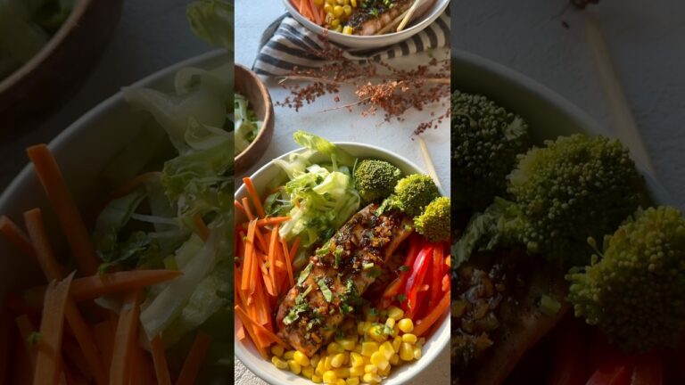 Honey Garlic Salmon - Poke Bowl | Healthy Nutritious Meal