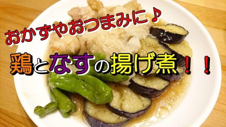 【おつまみ】鶏となすの揚げ煮