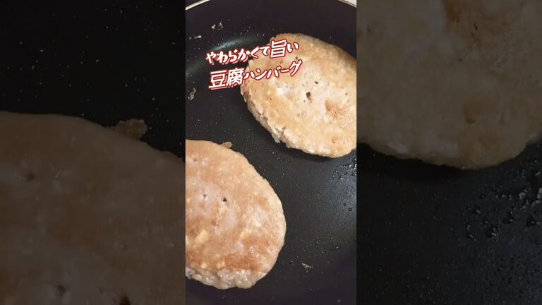 やわらかくて旨い豆腐ハンバーグ