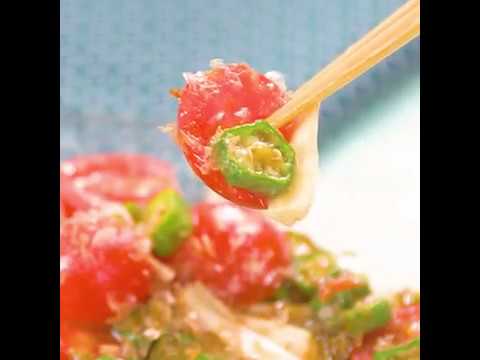 ねばねば＆すっぱい♪　オクラともずくの梅肉サラダ ｜ moguna[モグナ]