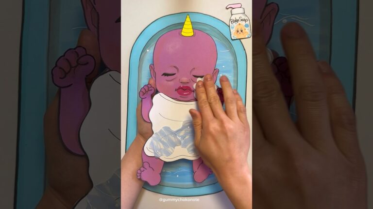 鬼赤ちゃんの沐浴👶 Demon baby bathing👹#shorts