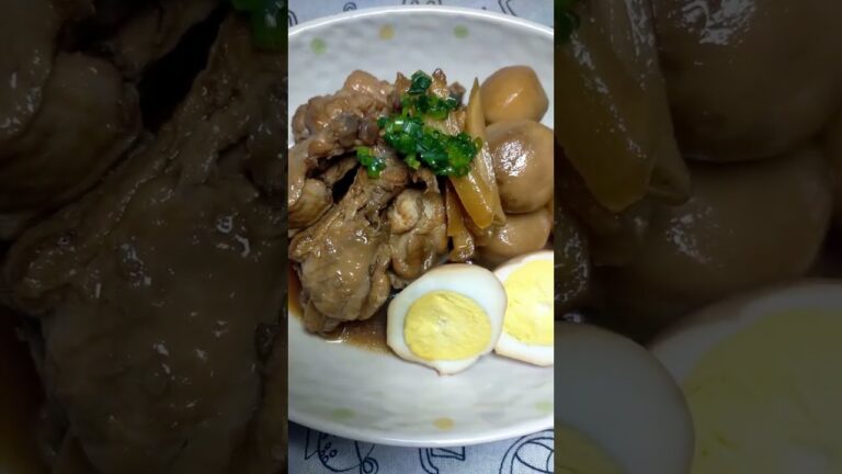 冷凍里芋の生姜煮が鶏手羽元を超えるの？【鶏手羽元と里芋の生姜煮】【おうちごはん】#shorts #レシピ#料理#cooking#独り言#簡単