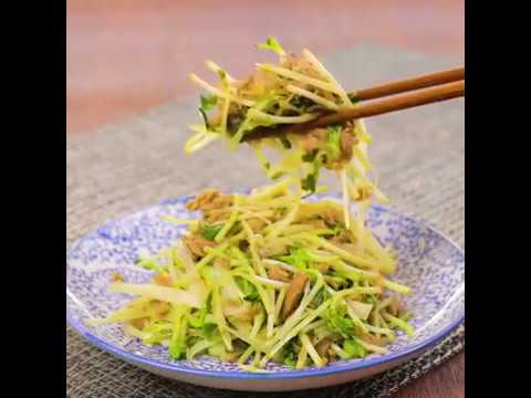 ぽん酢香る炒め物！ 豆苗とツナのポン酢炒め ｜ moguna[モグナ]