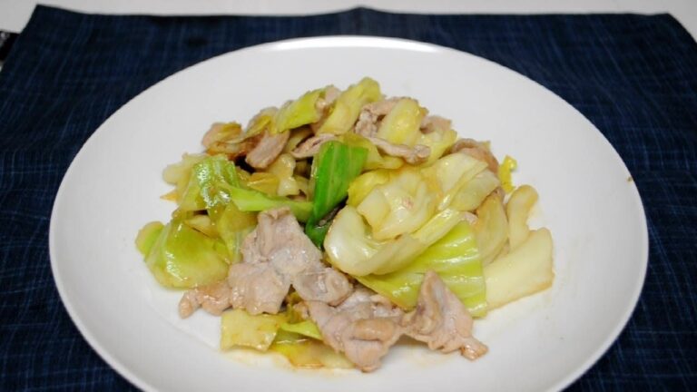 簡単！豚肉とキャベツの塩だれ炒め