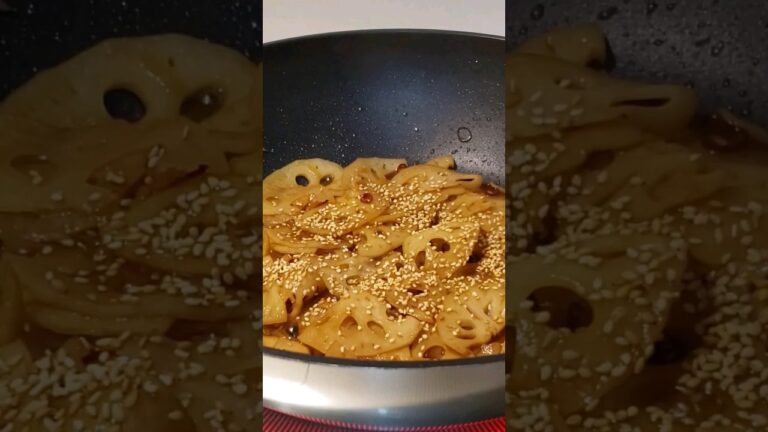 シャキシャキきんぴられんこん #lotusrootrecipe #renkon #lotusroot  #japanesefood