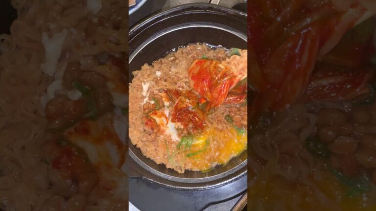 No.25 悪魔的旨さのチキンラーメン　納豆とキムチトッピング