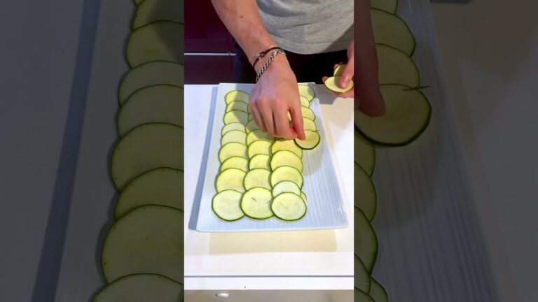 妻のためにさっぱりしたズッキーニのカルパッチョを作った #ズッキーニ #カルパッチョ #ヘルシーレシピ #zucchini #carpaccio #料理男子 #旦那 #hungryhuskyjp