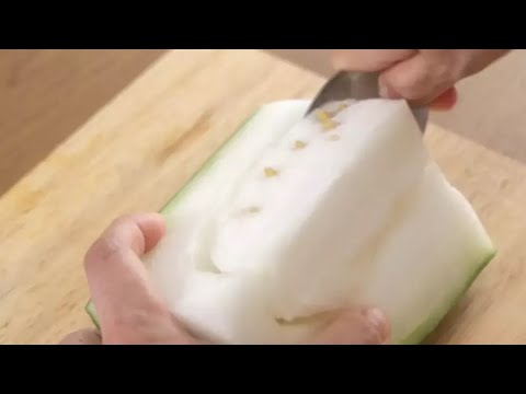 冬瓜の種とワタのとり方【やりかたのヒント】