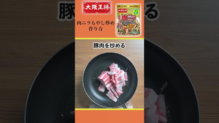 【お手軽】大阪王将「肉ニラもやし炒めの素」でラクラク美味しいおうちごはん！