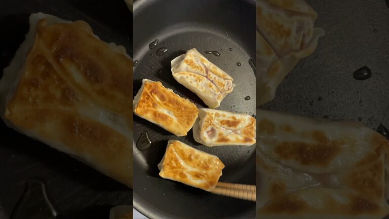 餃子の皮とチーズで作るお菓子#shorts