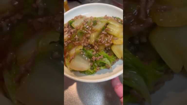 ひき肉と白菜で作る簡単おかず🥬