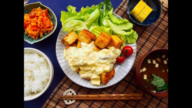 まるでチキン!?ゴロっとタルタルの揚げない豆腐南蛮