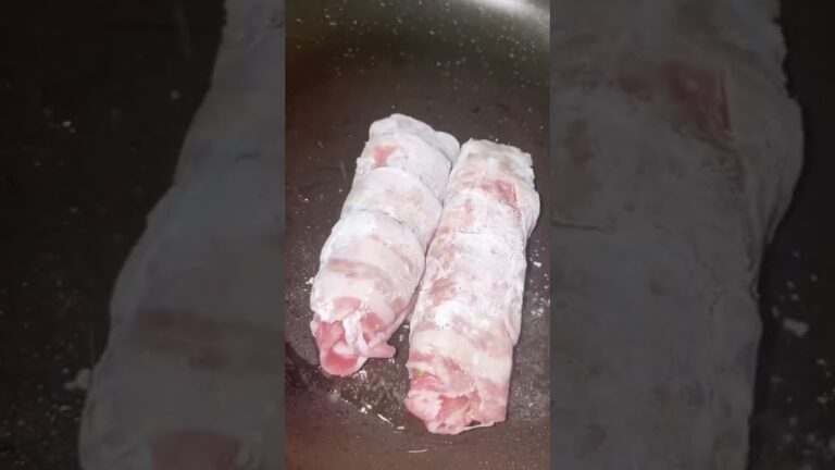 おかずにもつまみにも最高😋👍【豚バラのシソ巻き】#Shorts #ひめりんご