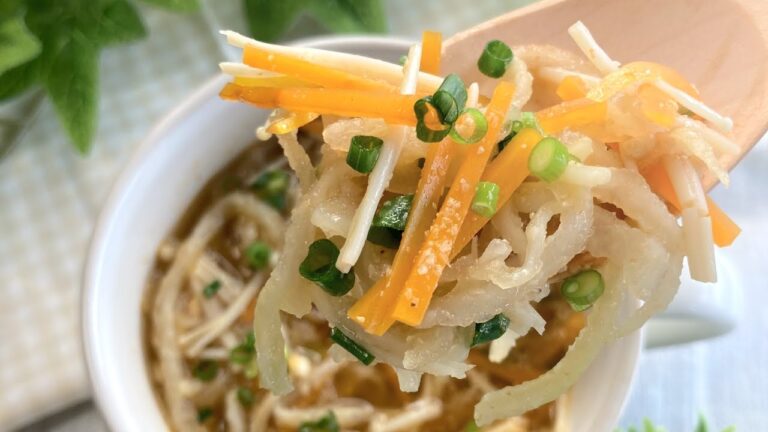 【１人前専用】−５kgやせた。切干大根の甘辛スープ #shorts