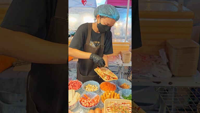 Vietnamese Grilled Rice Paper, Thai Street Food. #shorts #streetfood #asianfood