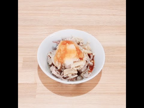 レンジで豚えのきおろしポン酢が簡単に作れます☆彡 #Shorts