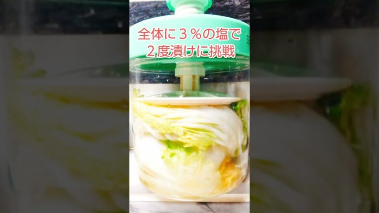 白菜２度漬け♪本格漬物😃#shorts