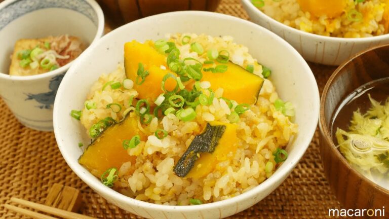 ほっこりホクホク！ かぼちゃと ひき肉の 味噌 炊き込み ご飯 のレシピ 作り方