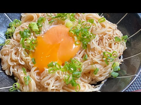 【油そば風そうめん】簡単５分！めんつゆ不要のそうめんアレンジレシピ