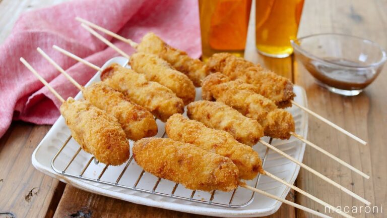 【 豚こま串カツ】バッター液で冷めてもサクサク！豚こま肉を使うから節約にも♪｜macaroni（マカロニ）