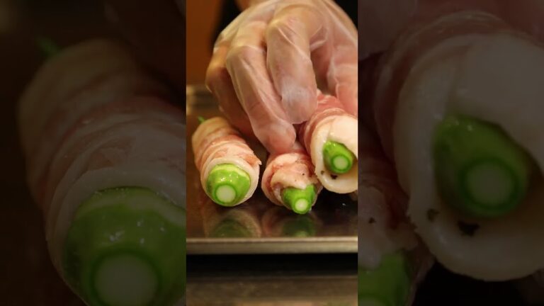 【オクラの豚巻き 照り焼き仕立て】