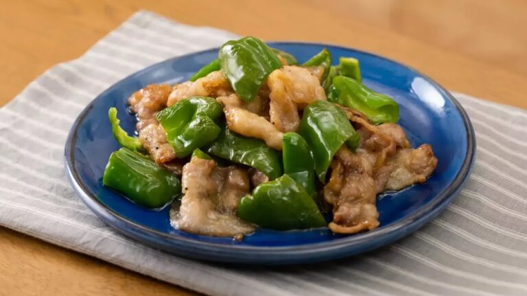 豚肉とピーマンの辛子ポン酢炒め