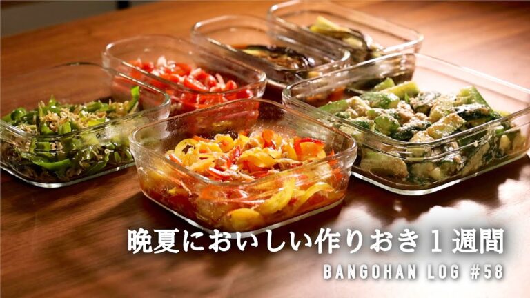 【10品5日分】1週間分の作り置き＆下味冷凍/ 暑い日が続く晩夏のラクする晩御飯 /夏バテ解消レシピ