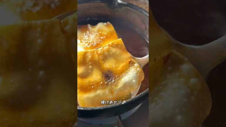 進化系オープン揚げワンタン #shorts