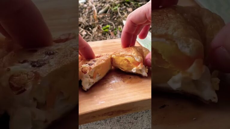 【キャンプ飯】包んで焼くだけ簡単な油揚げのつまみ【シンプルに旨い】 #shorts