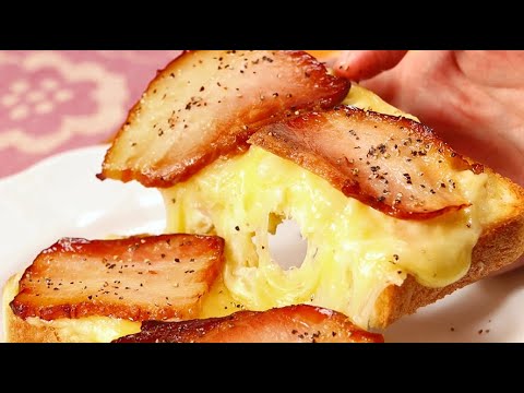 焼豚ポテサラチーズトースト & ちくわのガーリックトースト【まいばすけっと】
