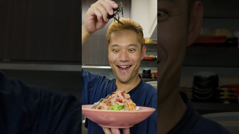 夏はコレだ！【自然薯のネバネバうどん】削りたての鰹節・行徳産極上海苔と共にいただきます！