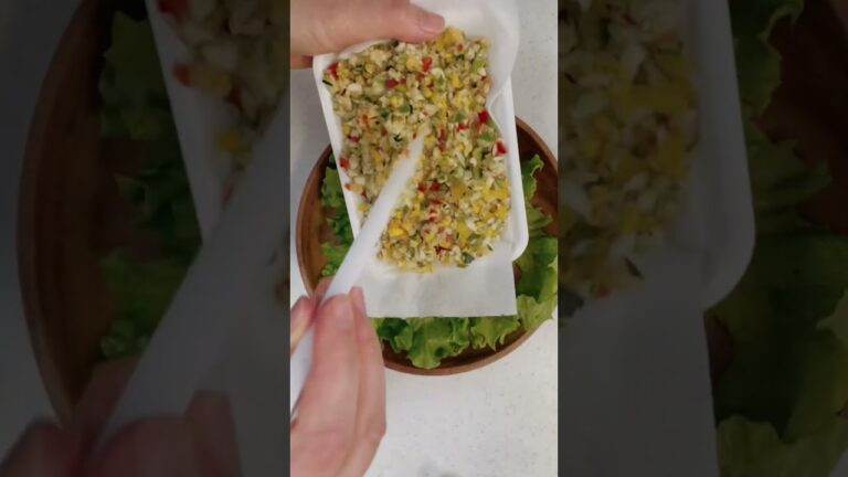 一皿でバランス抜群！毎日食べたい、チョップドパワーサラダ　#shorts #チョップドサラダ #パワーサラダ