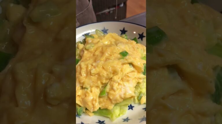 【ふわふわ卵あんかけ】ダイエット飯！ #shorts #おうちごはん #レシピ #料理 #自炊 #節約 #簡単レシピ #時短 #主婦 #cooking #cookingvideo