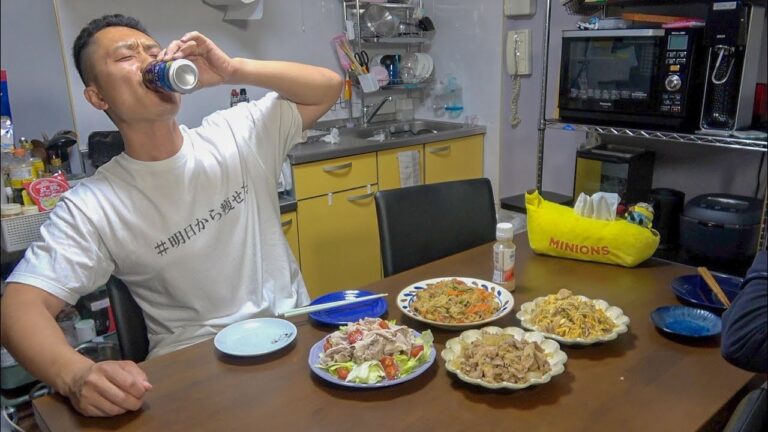 生理前で食欲が爆発してる妻に豚こま1キロ使ったおつまみで晩酌お誘いいただいた！