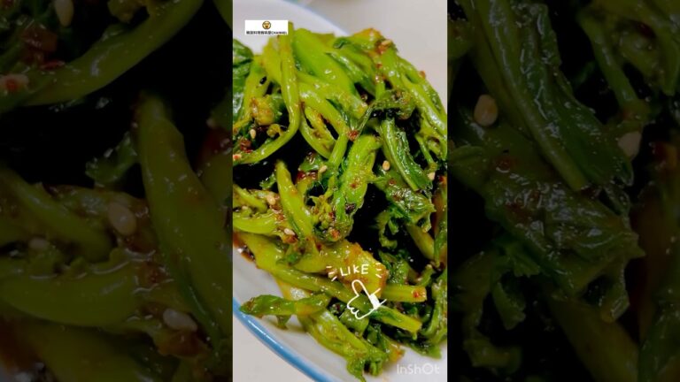 春野菜を食す 菜の花ナムル유채나물　#cooking #簡単レシピ #韓国料理 #韓国家庭料理レシピ #food #recipe #ナムル #菜の花 #유채 #나물 #春野菜